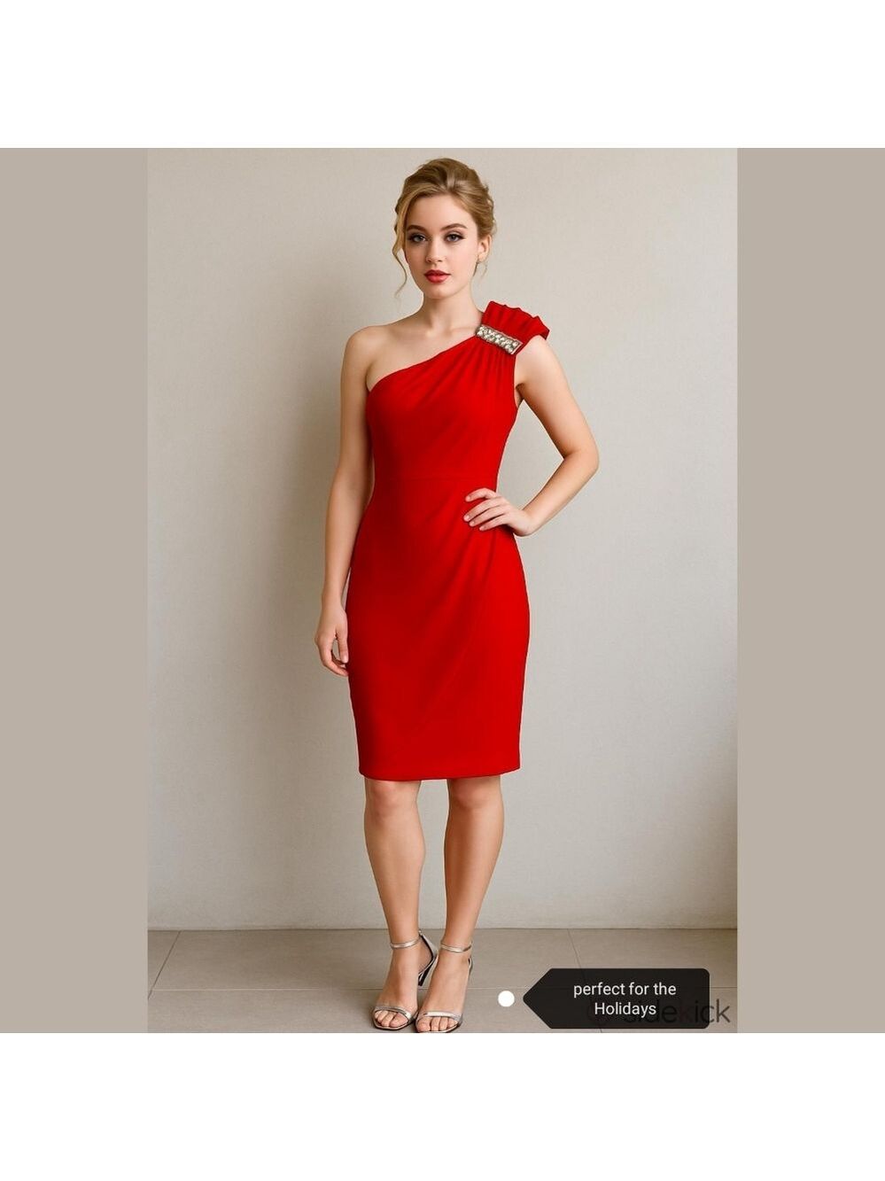 Host PICK NWT festive Cleo red dress crystal  size 6